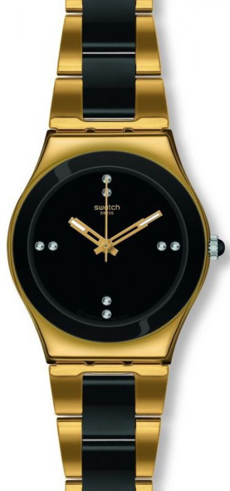 Swatch YELLOW PEARL BLACK