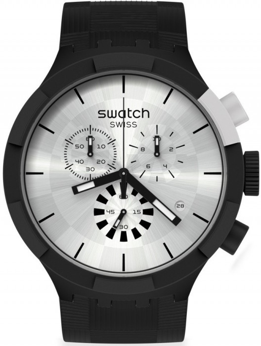 SWATCH CHEQUERED SILVER