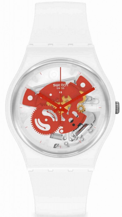 SWATCH TIME TO RED SMALL