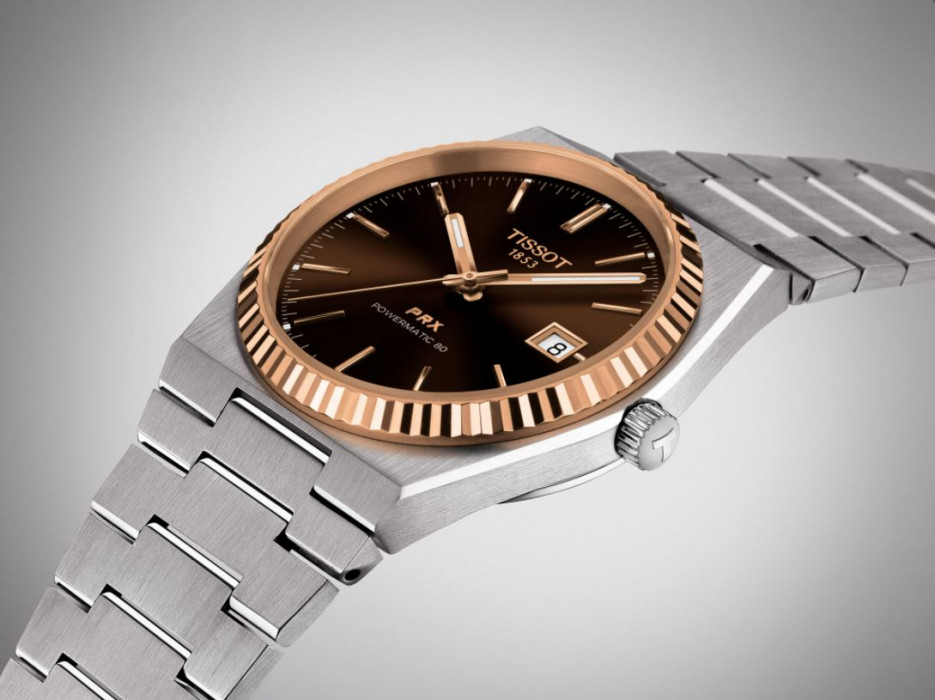TISSOT PRX POWERMATIC 80 STEEL & 18K GOLD