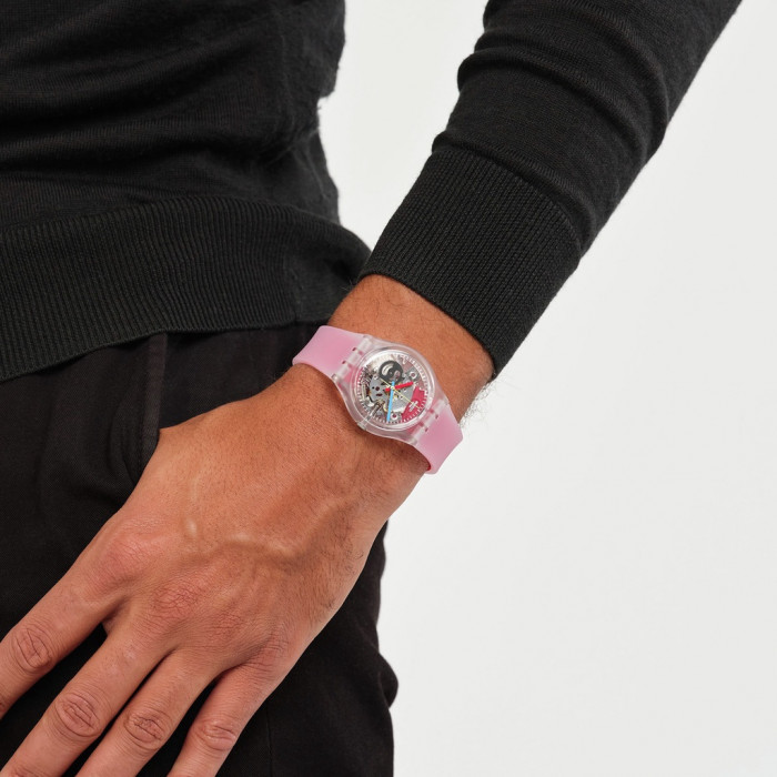 SWATCH CLEARLY RED STRIPED