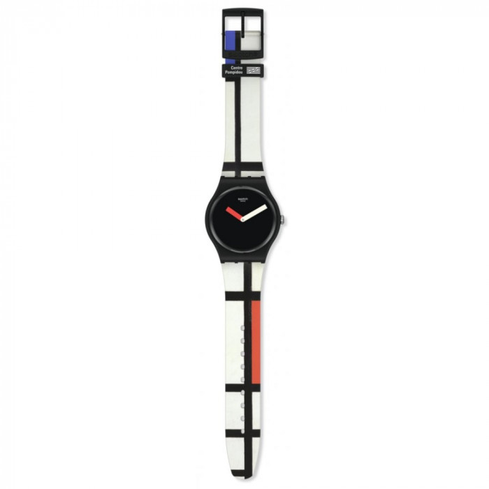 SWATCH RED, BLUE AND WHITE, BY PIET MONDRIAN