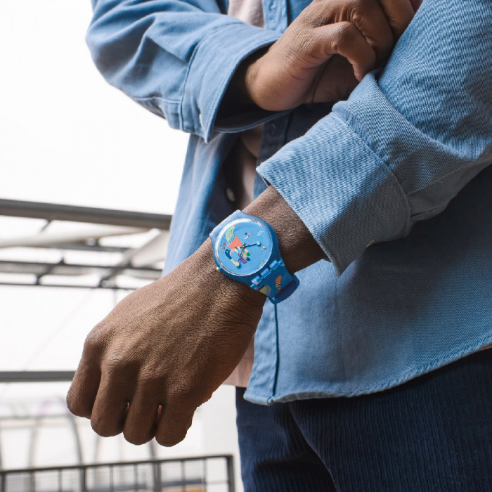 SWATCH BLUE SKY, BY VASSILY KANDINSKY