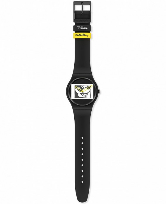 SWATCH MICKEY BLANC SUR NOIR