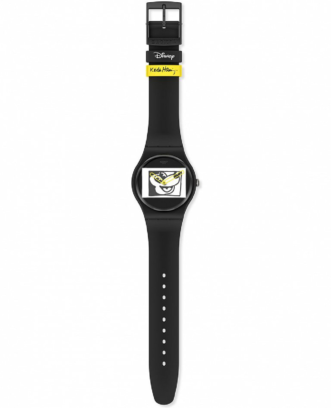 SWATCH MICKEY BLANC SUR NOIR SUOZ337