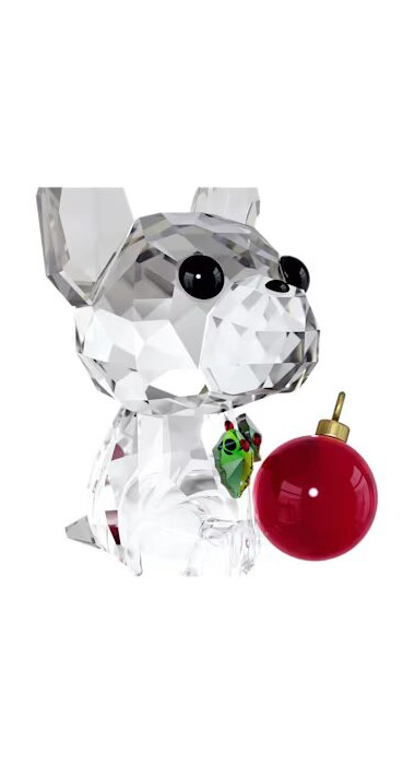 Праздничное украшение Мопс Swarovski
