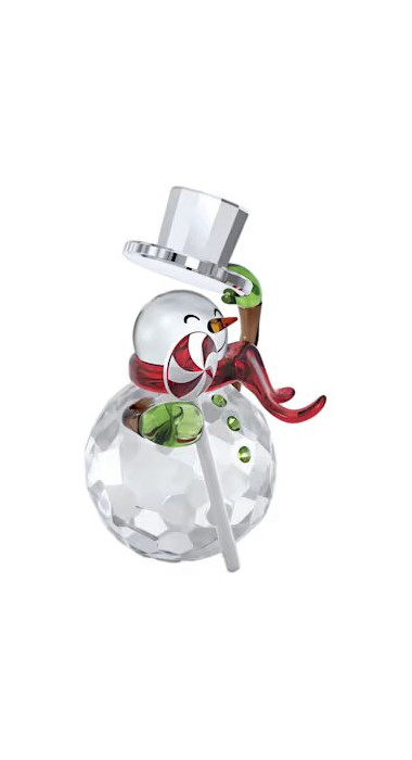 Праздничное украшение Снеговик Swarovski