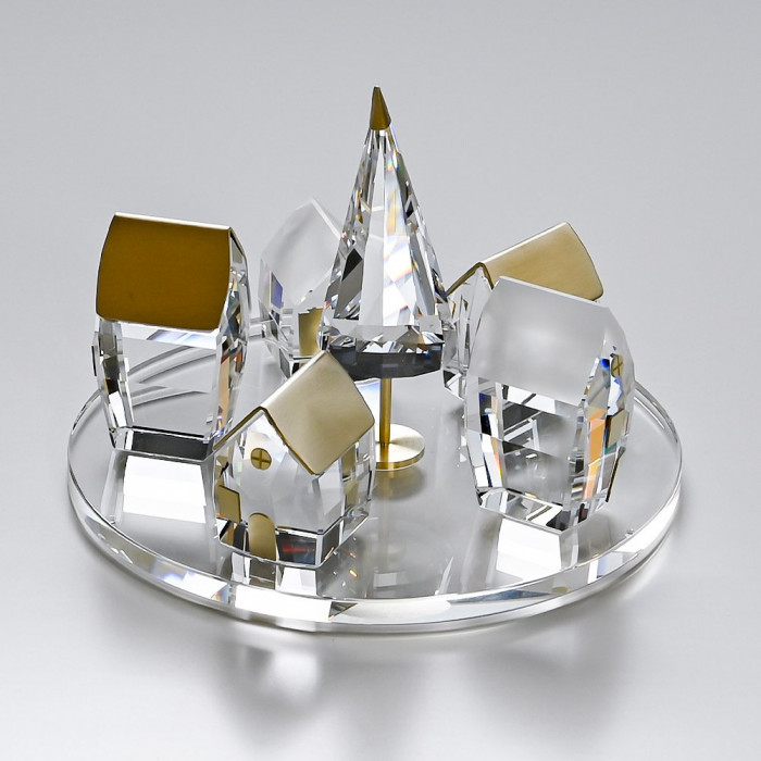 Украшение Swarovski - ПРАЗДНИЧНОЕ ВОЛШЕБСТВО: ЗИМНЯЯ ДЕРЕВНЯ
