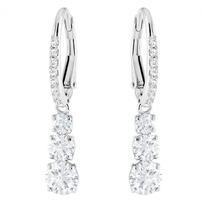 Серьги-кольца Swarovski Attract Trilogy