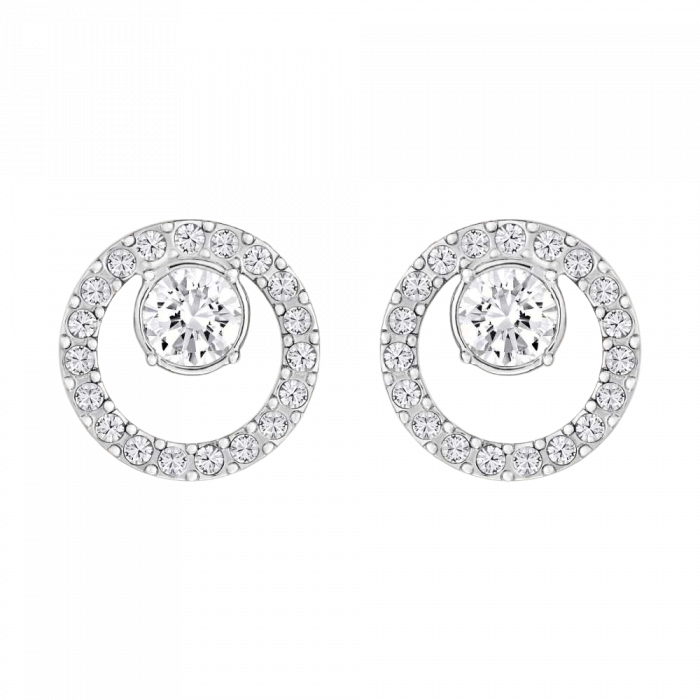 Серьги-пусеты круглые Swarovski Creativity
