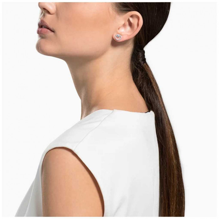 Серьги-пусеты круглые Swarovski Creativity