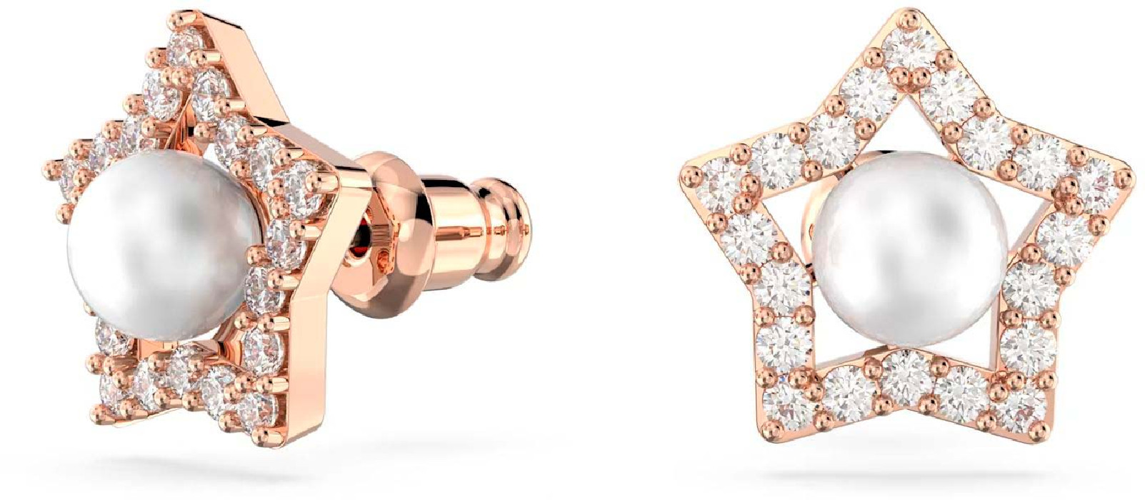 Серьги пусеты-гвоздики Swarovski Stella