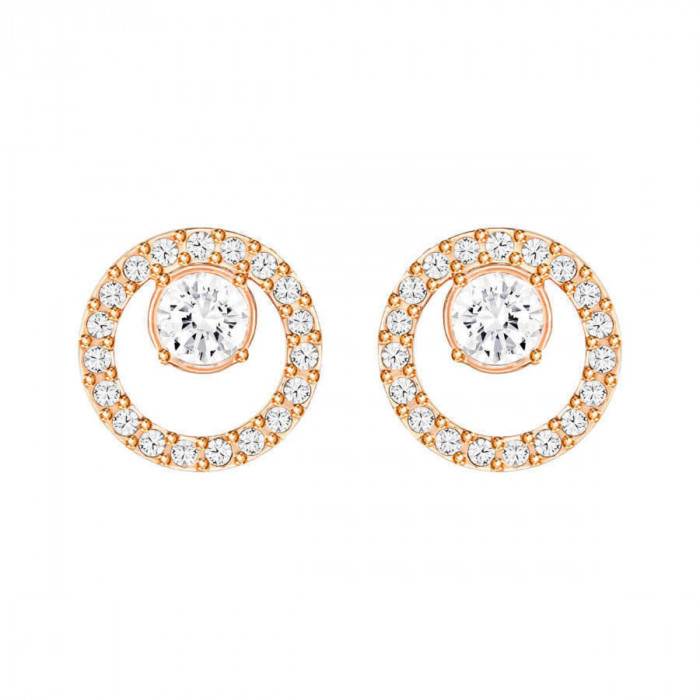 Серьги-пусеты круглые Swarovski Creativity