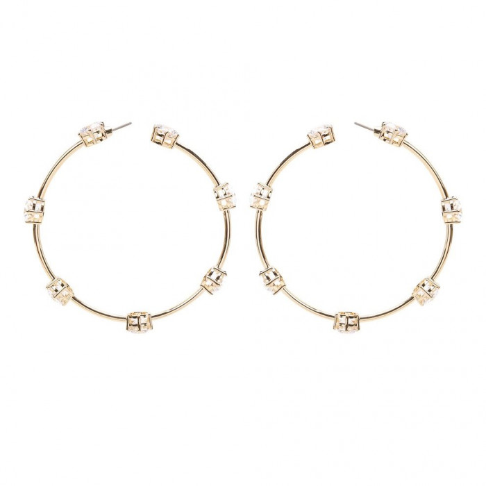 Серьги - кольца Swarovski Constella