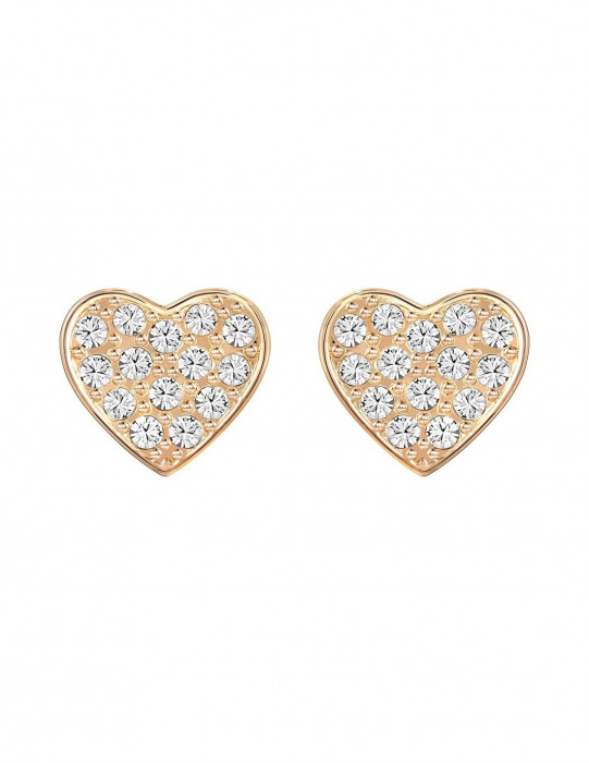 Серьги-пуссеты HEART SWAROVSKI