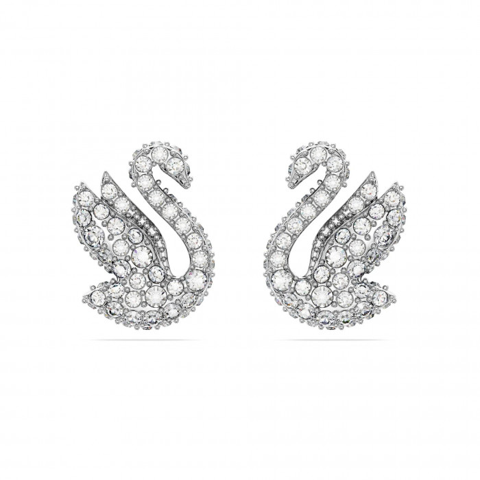 Серьги-пусеты ICONIC SWAN SWAROVSKI