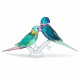 Фигурка PARAKEET COUPLE SWAROVSKI