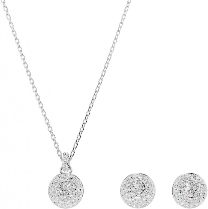 Набор: колье с подвеской и серьги-пусеты METEORA SWAROVSKI