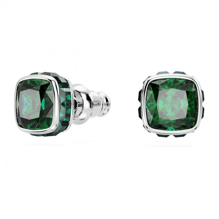 Серьги-пусеты с камнем по знаку зодиака BIRTHSTONE SWAROVSKI- Май