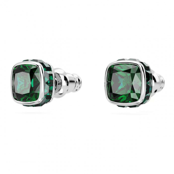 Серьги-пусеты с камнем по знаку зодиака BIRTHSTONE SWAROVSKI- Май