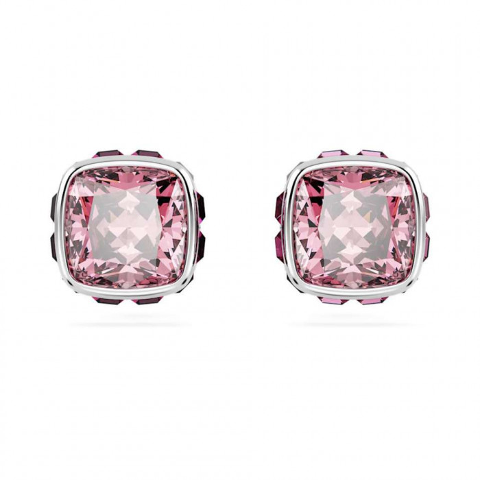Серьги-пусеты с камнем по знаку зодиака BIRTHSTONE SWAROVSKI - Октябрь