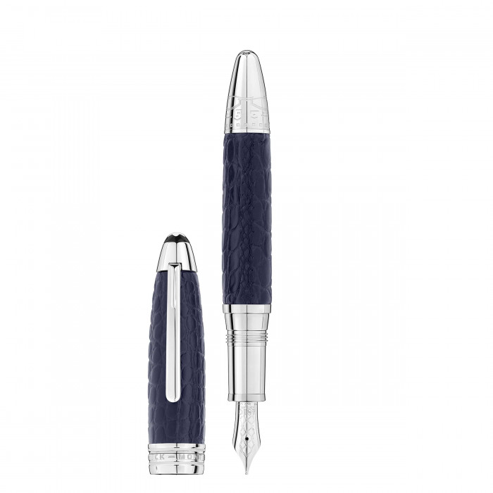 Перьевая ручка Montblanc Meisterstück Great Masters Exotic Leather Blue Alligator