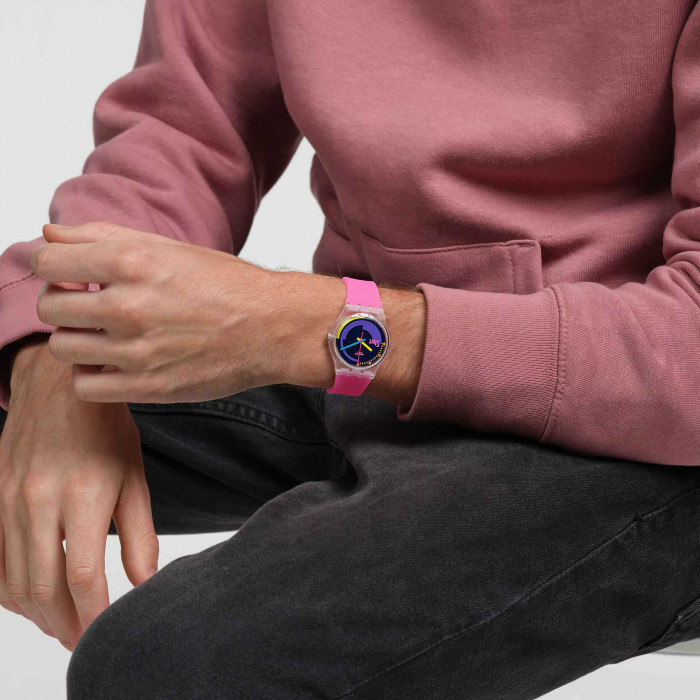 SWATCH SWATCH NEON PINK PODIUM
