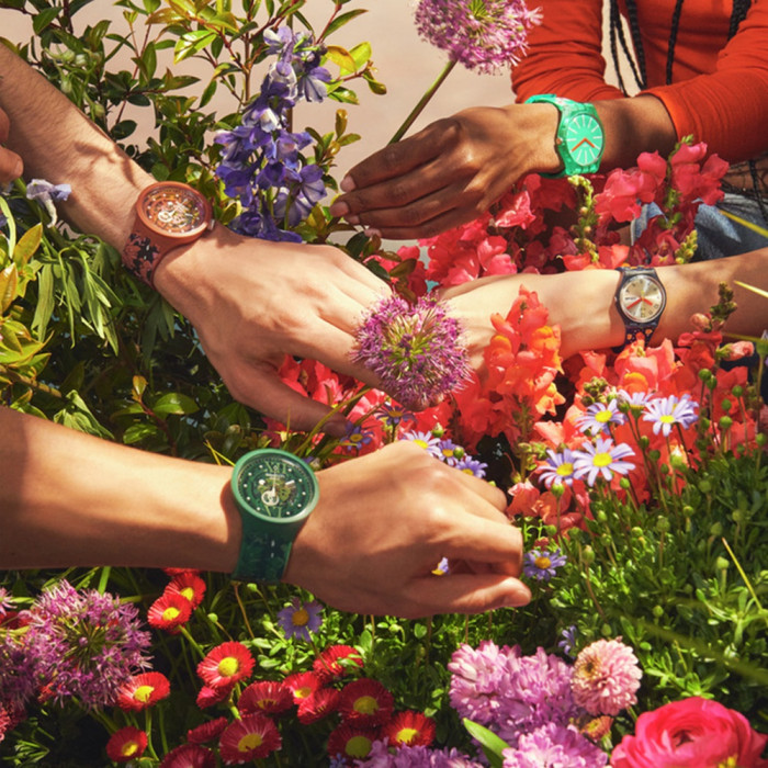 SWATCH CAMOFLOWER GREEN