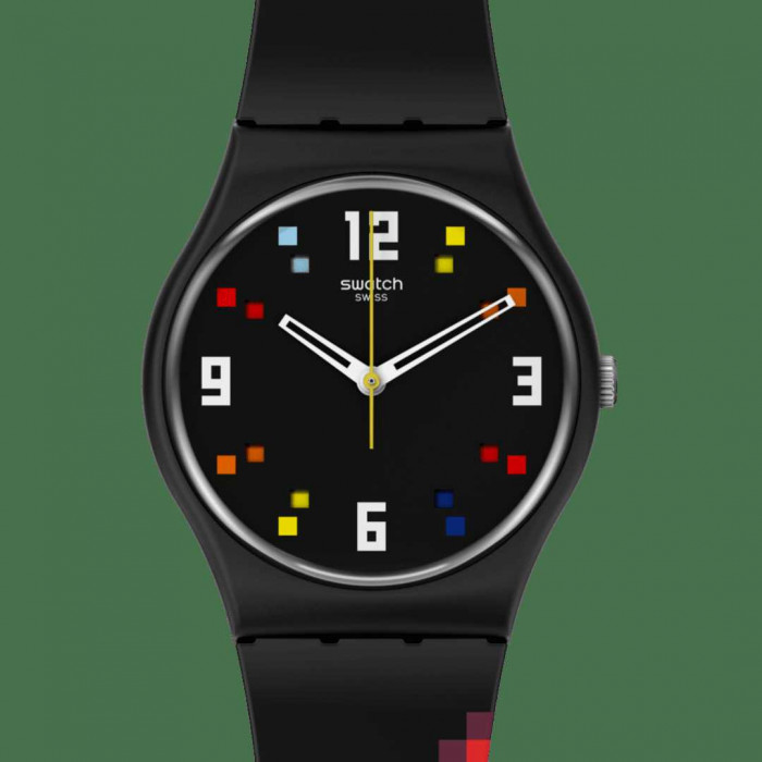 SWATCH BLACK CAROUSEL SQUARES
