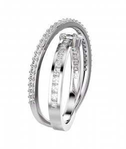 Кольцо Hyperbola Swarovski