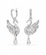 Серьги-подвески Swan Swarovski