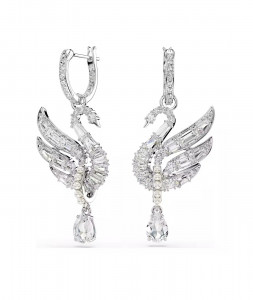 Серьги-подвески Swan Swarovski