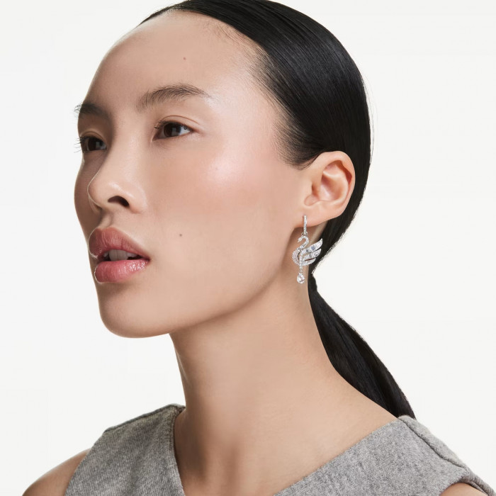 Серьги-подвески Swan Swarovski