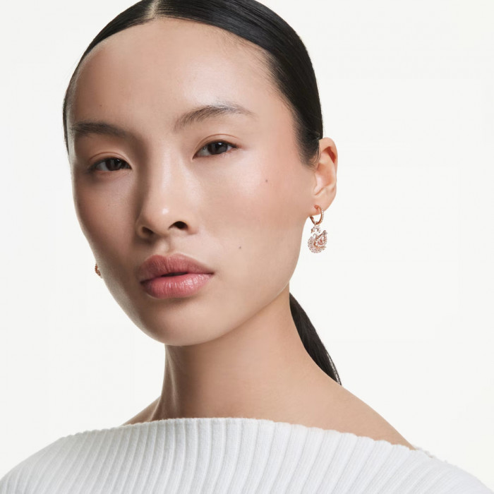 Серьги-подвески Swan Swarovski