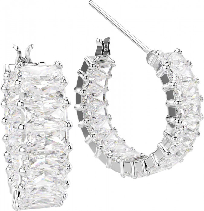 Мини серьги-кольца Matrix Swarovski