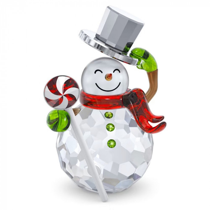 Праздничное украшение Снеговик Swarovski