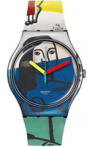 SWATCH LEGER'S TWO WOMEN HOLDING FLOWERS