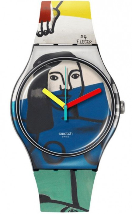 SWATCH LEGER'S TWO WOMEN HOLDING FLOWERS