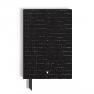 Блокнот Montblanc из кожи с тиснением под крокодила, размер А5, линованный