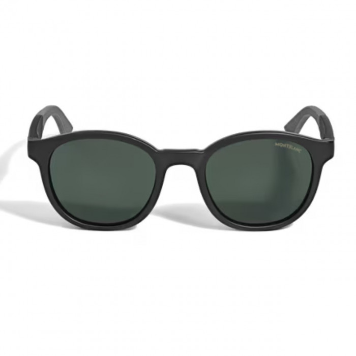 Солнцезащитные очки Montblanc с черной литой оправой