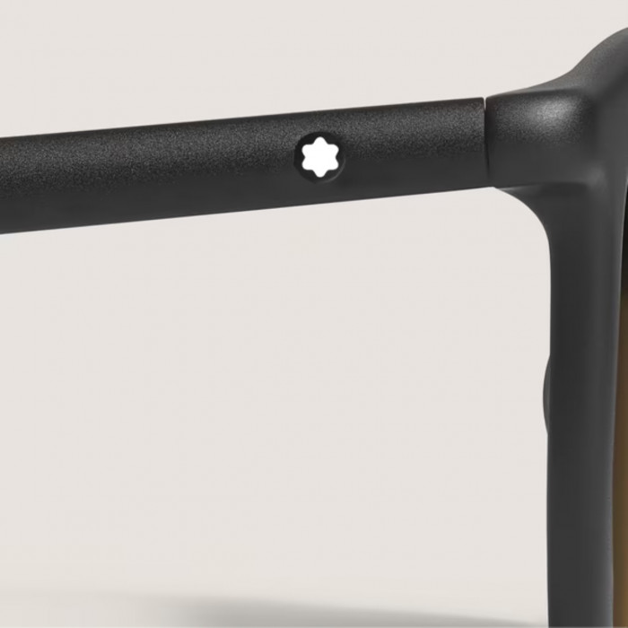 Солнцезащитные очки Montblanc в квадратной ацетатной оправе