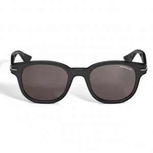 Солнцезащитные очки Montblanc с черной ацетатной оправой