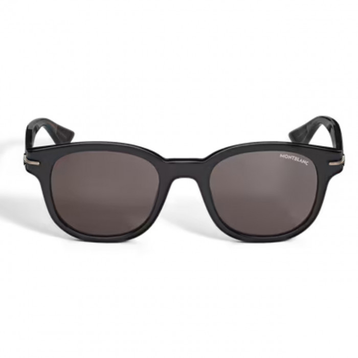 Солнцезащитные очки Montblanc с черной ацетатной оправой