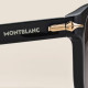 Солнцезащитные очки Montblanc с черной ацетатной оправой