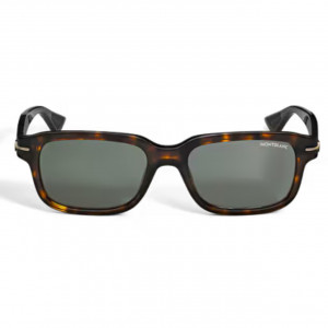 Солнцезащитные очки Montblanc с оправой из ацетата цвета «Гавана»