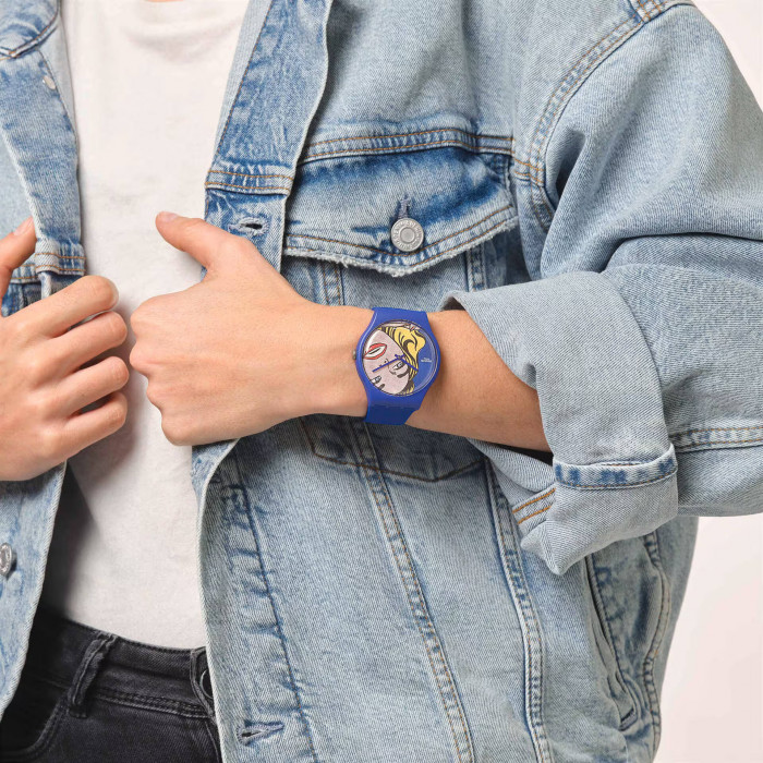 SWATCH GIRL BY ROY LICHTENSTEIN, THE WATCH