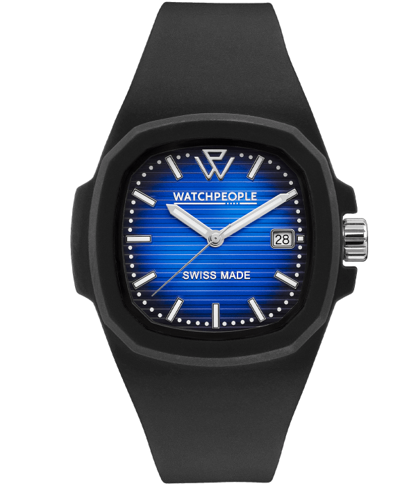 WATCHPEOPLE WP4 Black Blue Radial Lines 44 мм