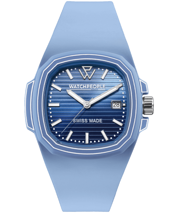 WATCHPEOPLE WP4 Timeless Blue Sunset Blue Shades Lines 44 мм