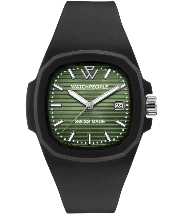WATCHPEOPLE WP4 Black Timeless Green Lines 44 мм