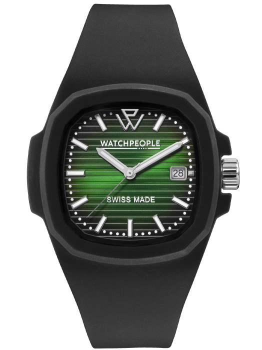 WATCHPEOPLE WP4 Black Green Radial Lines 44 мм
